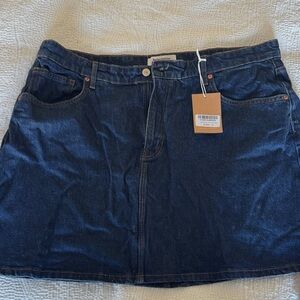 Reformation Denim Mini Skirt - Lydia High Rise